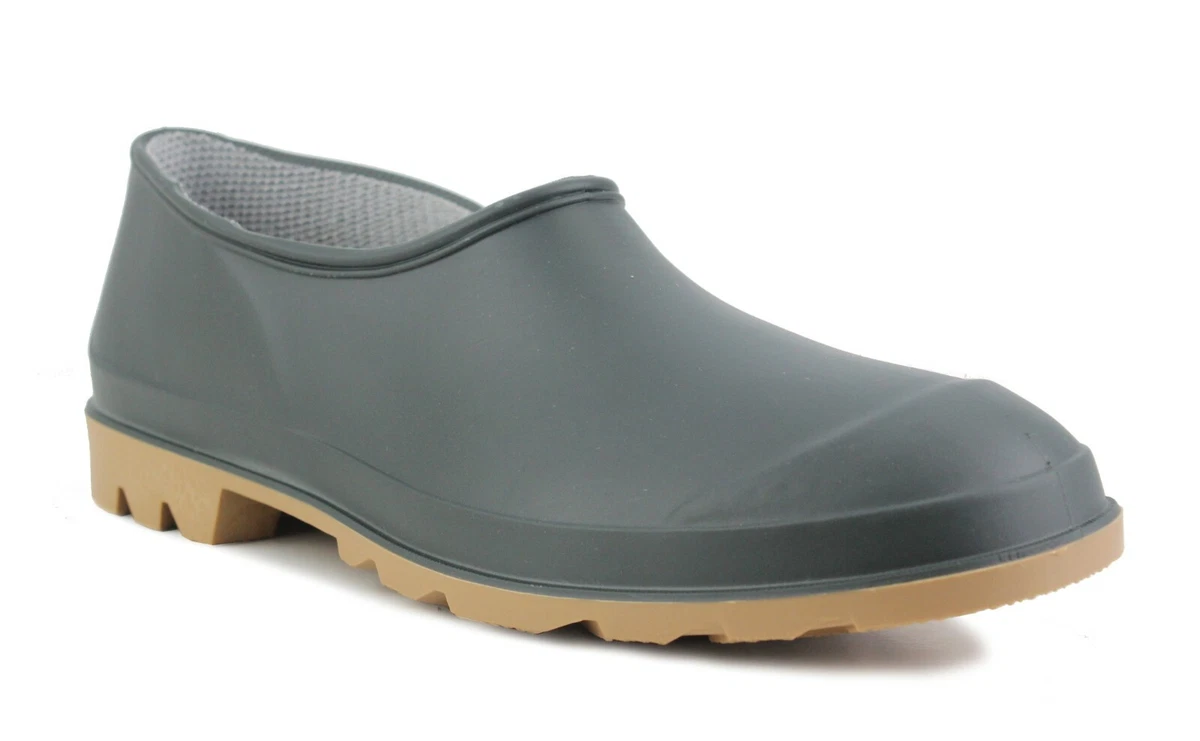 MENS WOMENS SLIP ON GARDENING WELLIES WATERPROOF RAIN LADIES