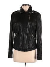 Muubaa Women Black Faux Leather Jacket 8