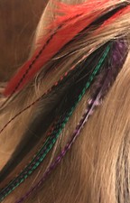 Gothic Hair Feather Kit /Long Quality X 12 /+ Fitting Kit . Free Uk Post.