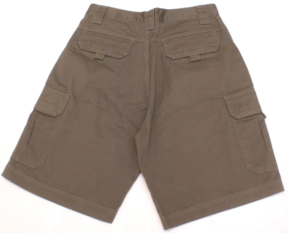 Pantalones Cortos Carga Cascade Verde Oliva Frente Plano Algodón Para Hombre Talla 30 X 9", NUEVO Foto 2 de 3