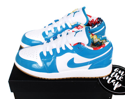 Nike Air Jordan 1 Low SE Cyber Teal Blue GS UK 3,5 US 4 EUR 36 DM0589-400 Neu