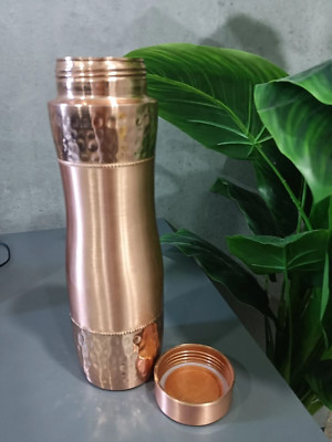 Pure 100 % Copper Drinking Water Bottle, Ayurveda Health Copper Water Bottle