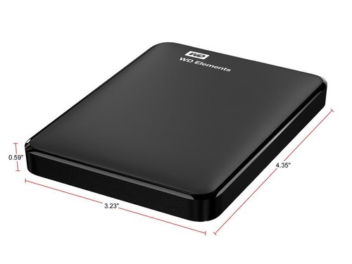 WD 1TB Elements Portable Storage USB 3.0 Model WDBUZG0010BBK-WESN Black - Picture 5 of 5