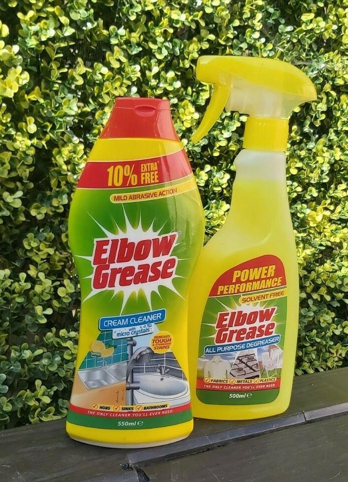 Elbow Grease All Purpose Degreaser 500ml (Solvent Free) & Cream Cleaner