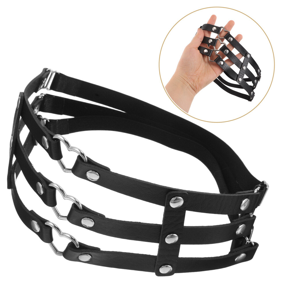 FILA Punk tre file di giarrettiere cintura coscia gamba decorativa