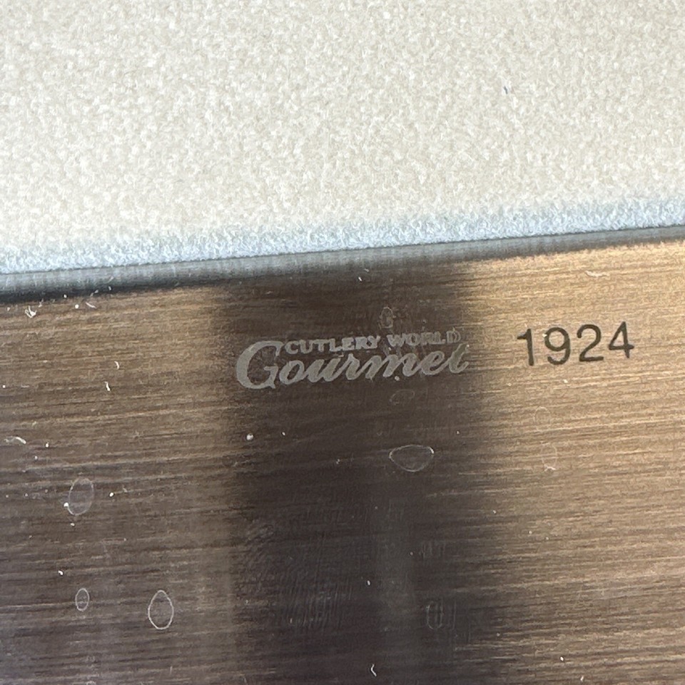 Cutlery World Gourmet Wood Handle Chinese Cleaver 1924 In Original Box