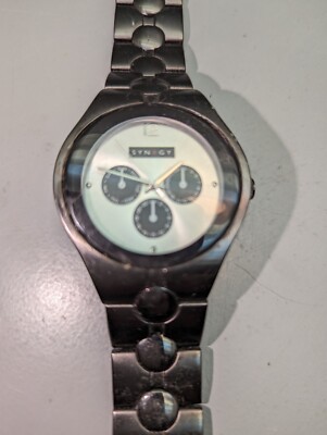 Synrgy Men's Silver Dial SN505 Watch Time Piece Workwear Office 3 Dials