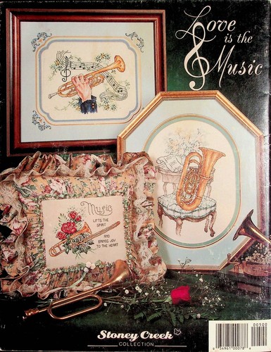 Love Is The Music Piano Instruments Cross Stitch Patterns By Stoney Creek - Picture 4 of 4