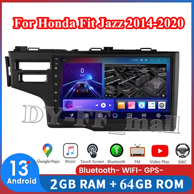 2+64G Carplay Android 13 Autoradio Navi GPS BT FM RDS Für Honda Fit Jazz 2014-20