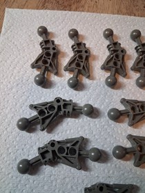 E Lego Lot 9 Old Dark Gray Bionicle Toa Leg 32482 8595 8532