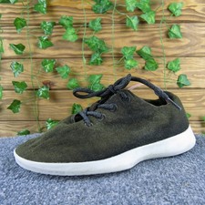 Allbirds Wool Runner Dark Olive Green Women's Size 9 Casual Lace-Up Sneakers