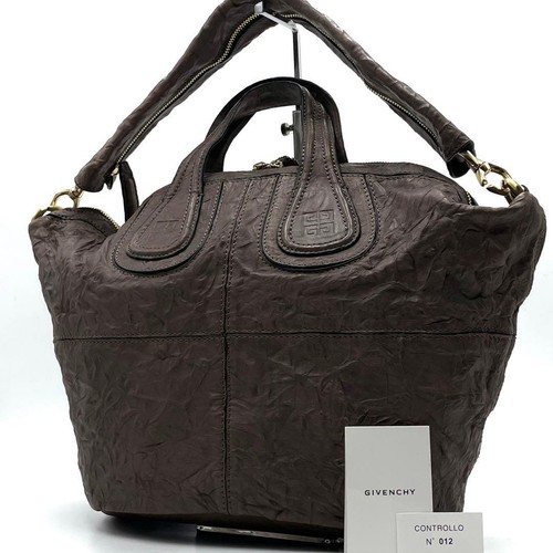 Givenchy Nightingale 2way Brown Leather Handbag Shoulder Bag