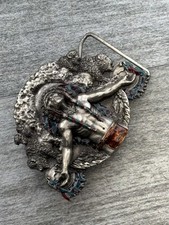 VTG Bergamot 1981 Brass BD1 Siskiyou Indian Chief Buckle Arroyo Appaloosa Native