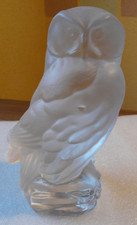 Goebel 1978 Glas Figur Eule transparent groß signiert 18 cm