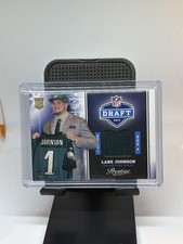 Lane Johnson 2013 Panini Prestige NFL Draft Materials Rookie #4 Football #/299