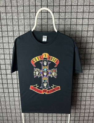 Guns N Roses Graphic Print T-Shirt Preshrunk Cotton Größe L