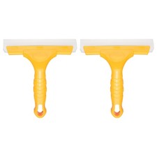 2pcs Squeegee 6 Inch Water Blade Shower Squeegee for Window Glass Door, Yellow
