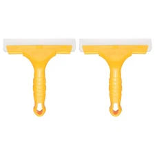 2pcs Squeegee 6 Inch Water Blade Shower Squeegee for Window Glass Door, Yellow