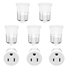 Light Bulb Socket to Outlet Adapters
