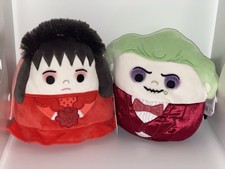 SQUISHMALLOWS 8  BEETLEJUICE  LYDIA DEETZ WEDDING PLUSH DOLL SET   RARE COLLECT