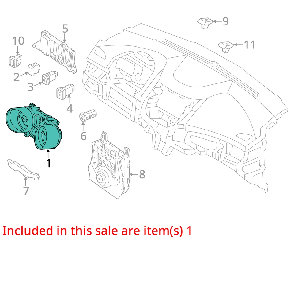 2014-2016 Hyundai Elantra Speedometer Instrument Cluster Gauges R1OEO - Image 3 of 4