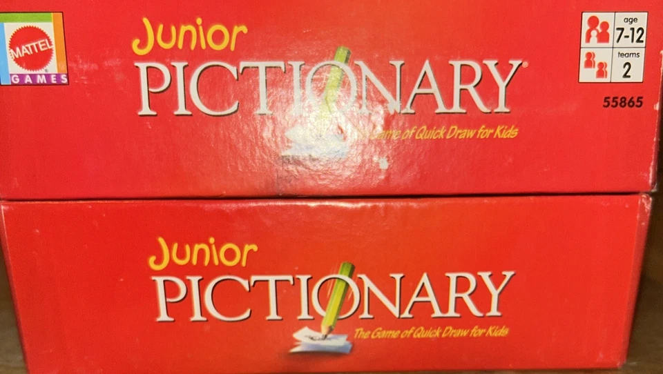 Junior Pictionary The Game of Quick Draw for Children Kids Drawing - Mattel/2002 - Image 4 of 4