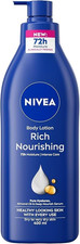 NIVEA Rich Nourishing Body Lotion 400ML  UPTO  72h Hydration UK
