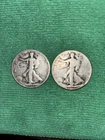 Walking Liberty Half Dollar 1937-P 1939-D  90% Silver Coins