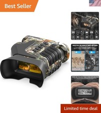 4K Night Vision Goggles   10X Optical Zoom, IPX Waterproof, Ideal for Camping