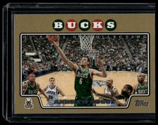 Andrew Bogut 2008-09 Topps #6 #/2008 SN Gold Border