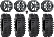 ITP Inertia Beadlock 14" Wheels Black +40mm 32" XT400 Tires Can-Am Defender