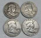 Lot # 1411 - Franklin Half Dollar - 90% Silver - 2.00 Face - Unknown Grade