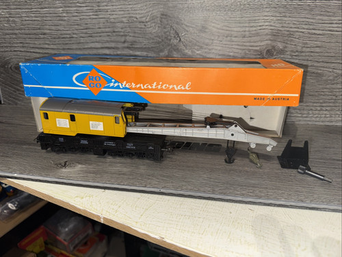 Vintage Roco H0 Guage 4316 B Crane Wagon Boxed Model Railway - Picture 1 of 8