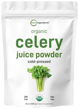Organic Celery Juice Powder, 20 Ounce 1.25 Pound, 70 Serving, Celery Detox an...
