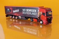 "Herpa 318075 Man Tgx Gx Gardinenplanen-Sz \"Genthner / Wir Bewegen Deutschland\""