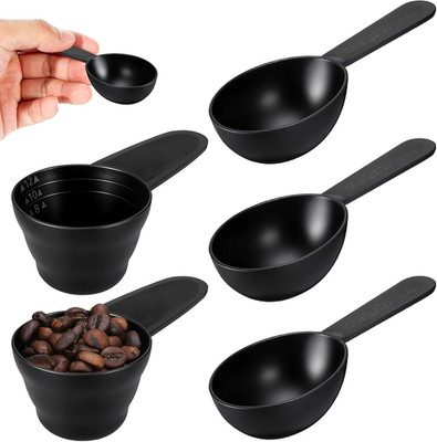 5 Pack Scoops for Canisters, Plastic Coffee Measuring Spoons, Short Handle