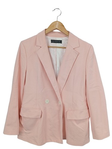 ZARA WOMAN Blazer largo Mujeres Talla EU 40 rosa look casual - Imagen 1 de 5
