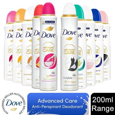 Dove Advanced Care Antitranspirant 72H Protection Deodorant Spray for Women, 200ml