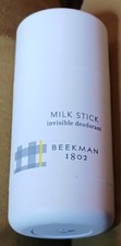 BEEKMAN 1802 Milk Stick Invisible Deodorant Aluminum Free 2.5 fl. oz/75g  NEW