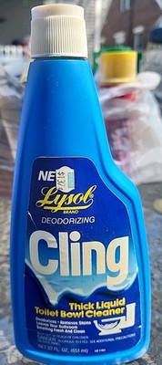 Vintage Lysol Cling Toliet Bowl Cleaner  Fresh Scent 22 Fl OZ Thick Liquid 1987