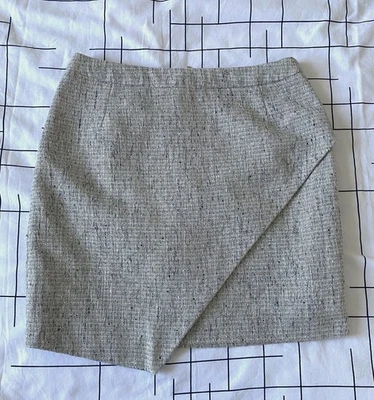 Jupe courte femme gris chiné H&M Taille 38 (M) - Photo 1/4