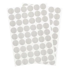 2 Sheets/108Pcs Screw Hole Stickers 21mm Textured Grey Self-Adhesive Sticker