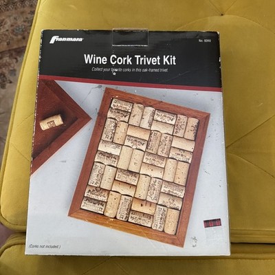 Franmara Wine Cork Bulletin Board Kit Cork Holder NEW In Box  8.875 X 10.375 