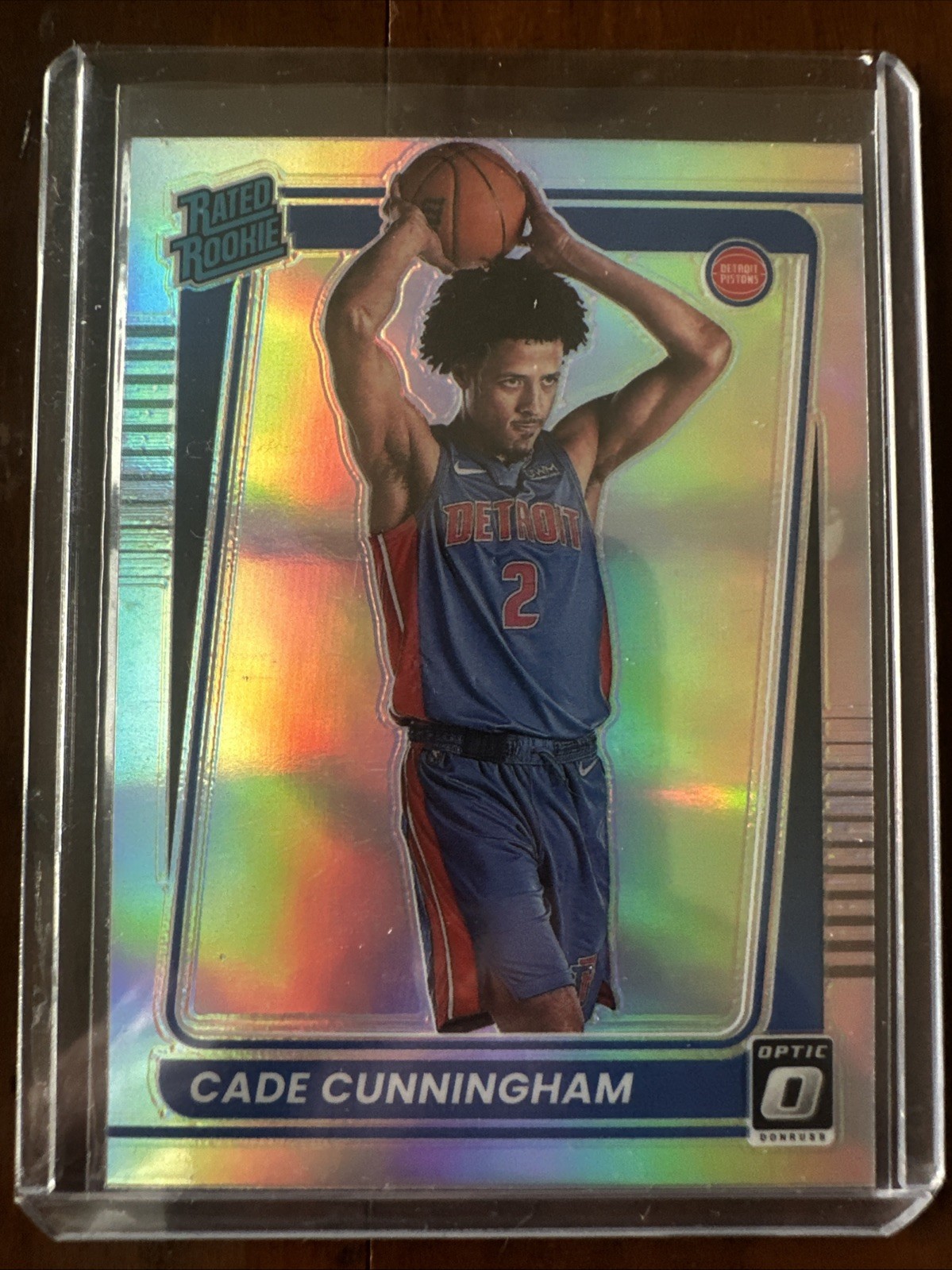 2021-22 Panini Donruss Optic Rated Rookie Cade Cunningham #161 Holo Prizm (RC)