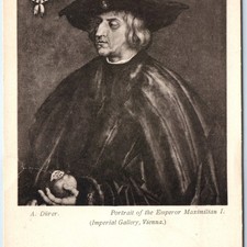 1905 UDB Vienna Austria Emperor Maximilian Portrait Painting Durer Imperial A351
