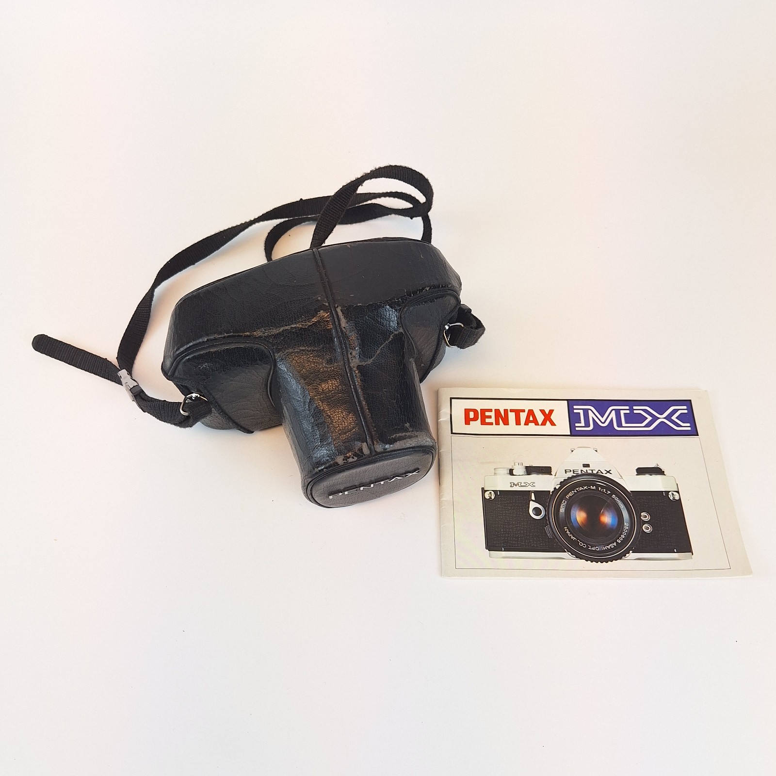 Pentax MX 35mm Film SLR Manual Camera With SMC Pentax 1:1.7 50mm Lens And Case