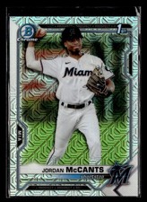 2021 Bowman Draft #BDC-26 Jordan McCants Chrome Asia Refractor card