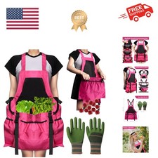Gardening Apron Fruit Picking Bag, Harvesting Pouch with Quick Release Pocket...