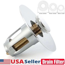 Universal Bathroom Sink Stopper Drain Filter Wash Basin Core Bounce Pop Up Plug