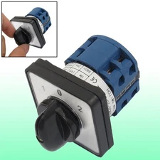 Ith 20A 1-0-2 On-Off-On Position 8 Terminals Rotary Cam Combination Switch
